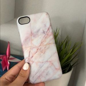 Pink and Purple Marble IPhone Case
